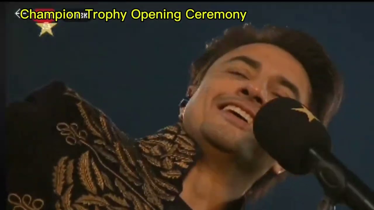 Ali Zafar Opening Ceremony Champions Trophy 🏆 Gadafi Stadium Lahore
