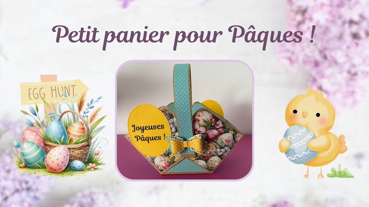 Panier à décorer (ou à remplir de chocolats de Pâques) ! Super facile à faire !