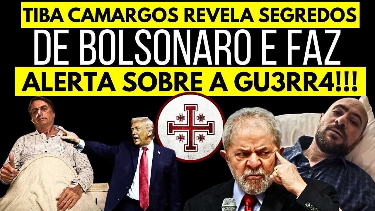 🚨ELE CONTOU TUDO! Tiba Camargos REVELA SEGREDOS de Bolsonaro e Faz ALERTA Sobre a GU3RR4!!!