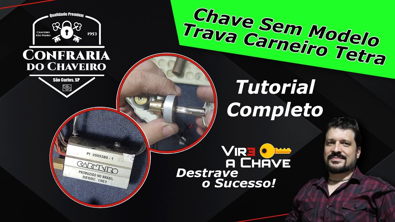 NA OFICINA: TRAVA CARNEIRO, Como Fazer a Chave Quando Perdeu Todas as Originais.