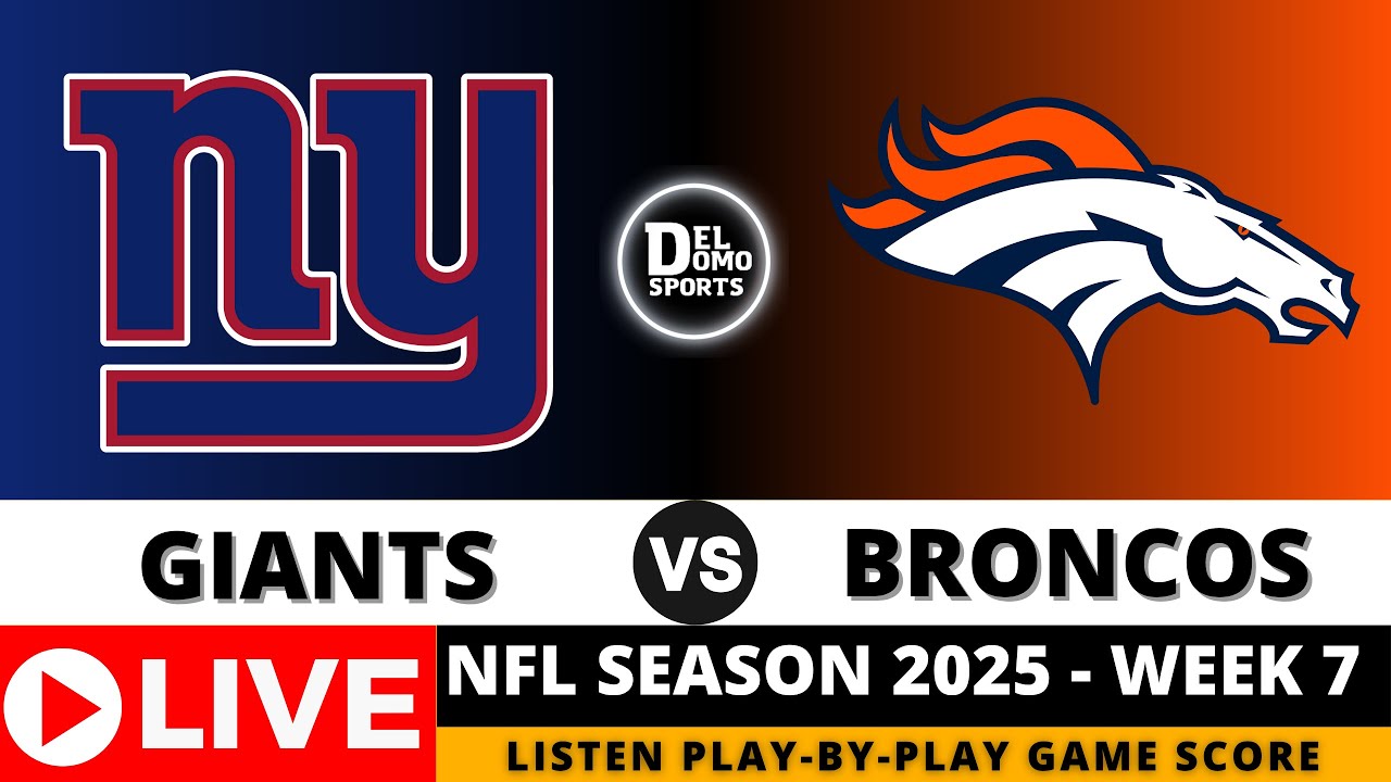NEW YORK GIANTS VS DENVER BRONCOS 🏈 NFL Game Score Play-by-Play Week 7 - OCT 19, 2025