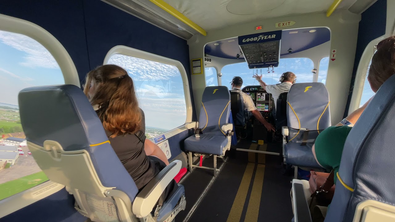 Good Year Blimp Wingfoot Three - Takeoff from the Cabin, Oshkosh 2021