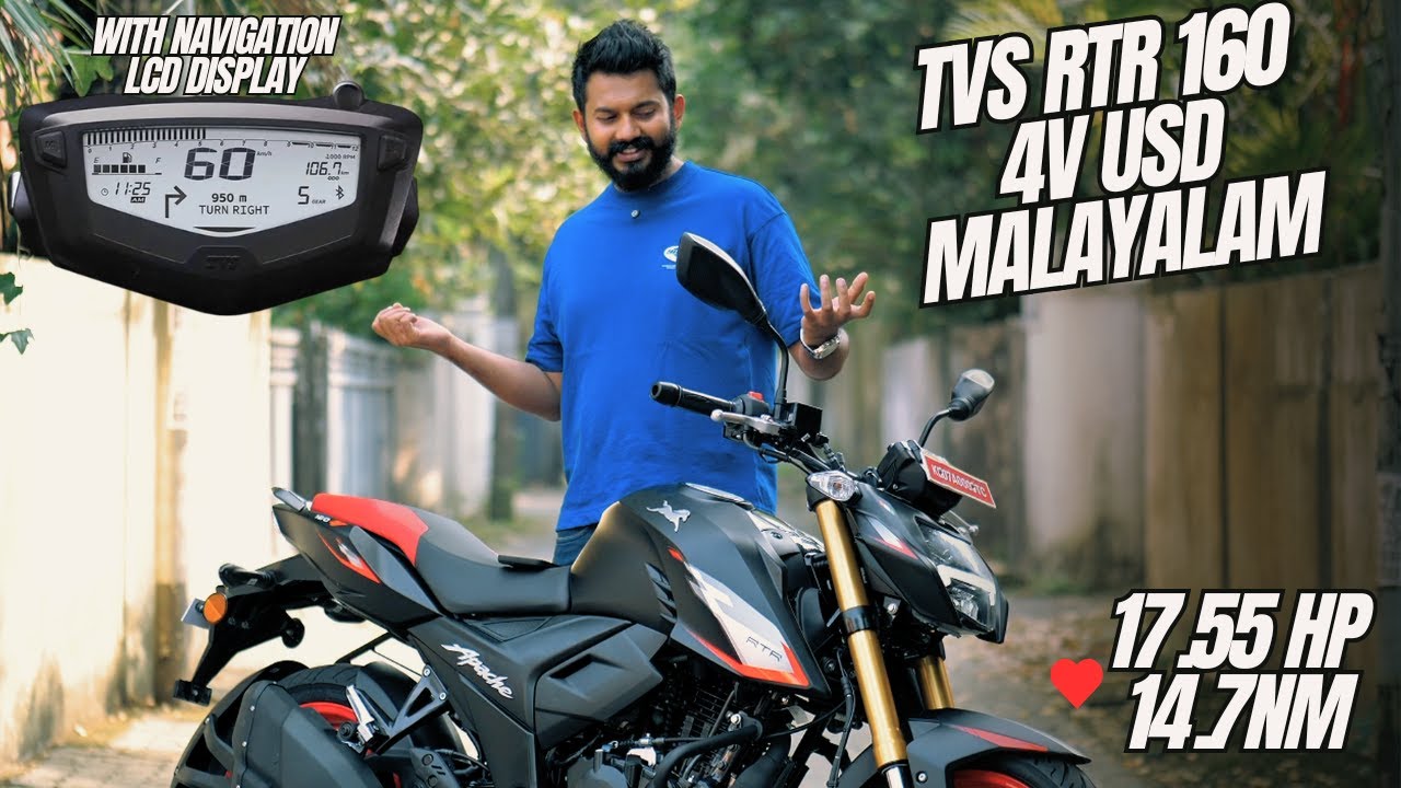 TVS APACHE RTR 160 R 4V Detailed Review in Malayalam | ഇവൻ ശെരിക്കും കൊള്ളാം  | The Smoothest 160cc