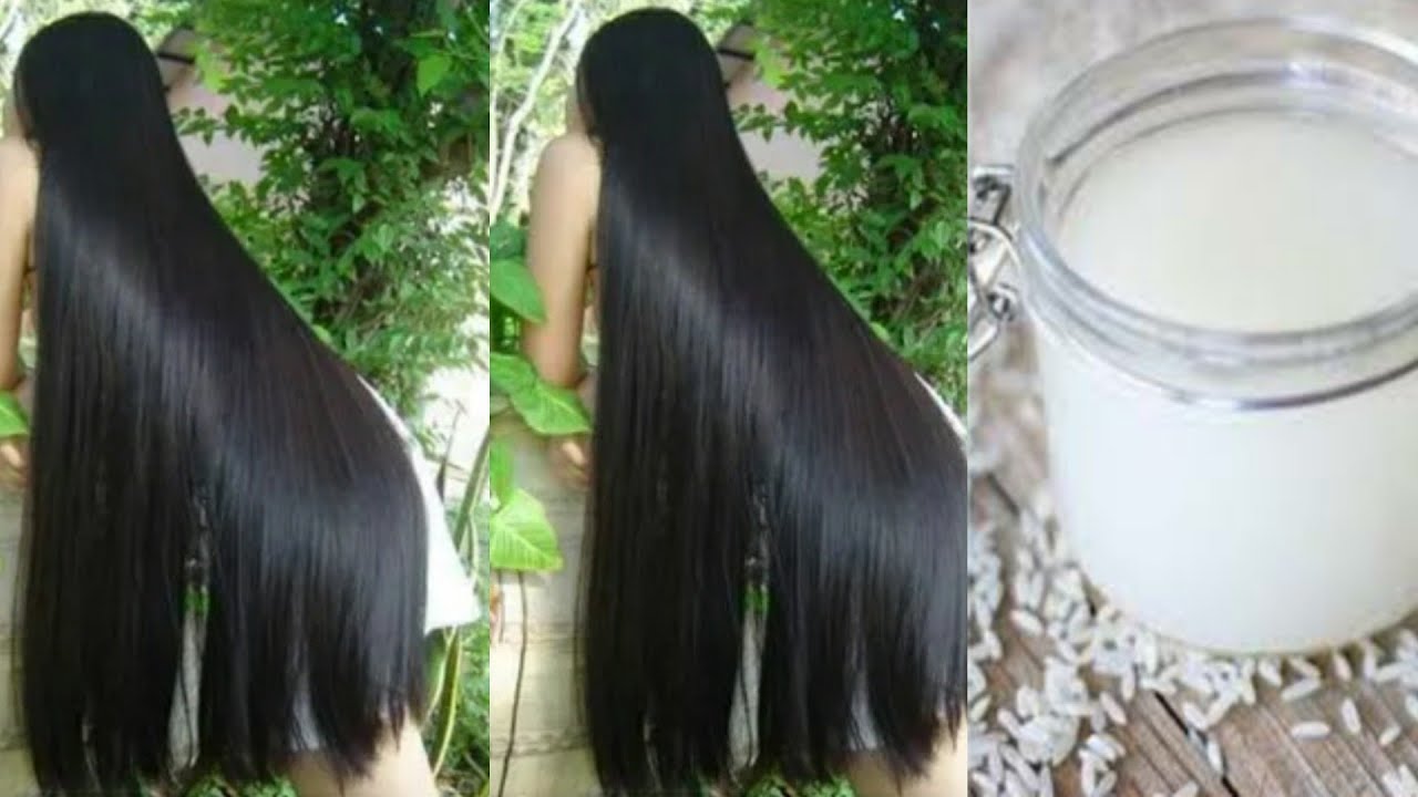 Como Fazer o cabelo CRESCER em um mês usando Agua de Arroz!!