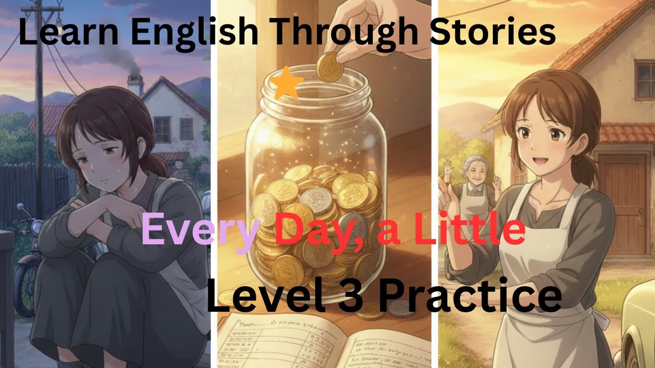 Learn English Through Stories ⭐ Every Day, a Little | Level 3 Practice