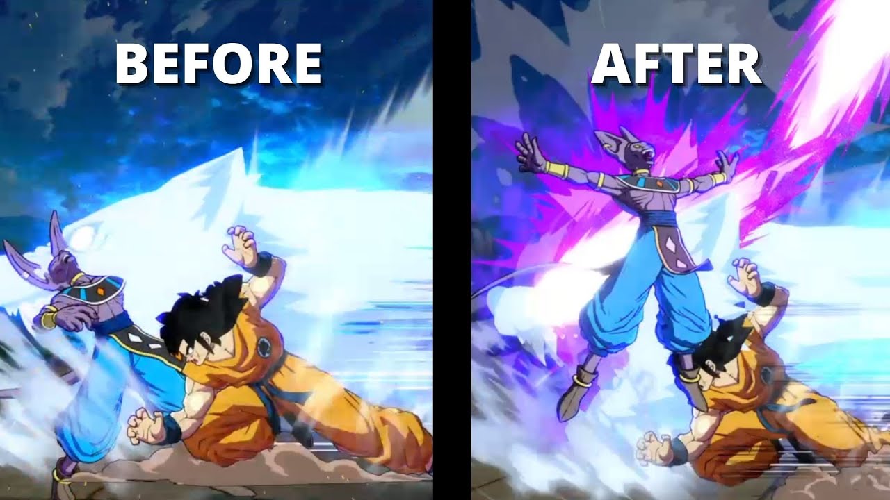 Beerus Changes! Before and After Comparison!! Dragon Ball FighterZ New Patch