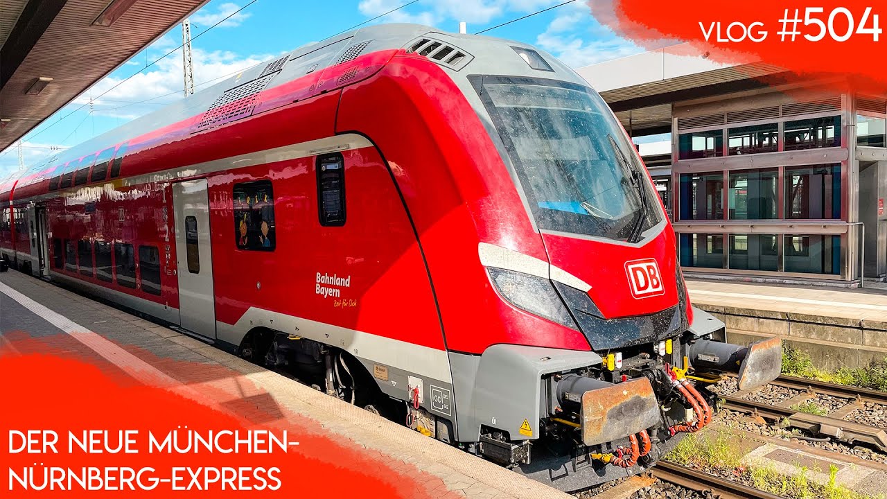 Der neue MÜNCHEN-NÜRNBERG-EXPRESS (Škoda Push-Pull und BR 102) | TripReport (1. Klasse) | Vlog 504