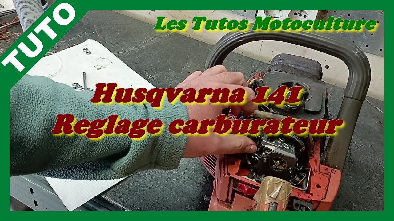 Tronconneuse Husqvarna 141 remise en état 3/3 , Remontage + reglage carburateur