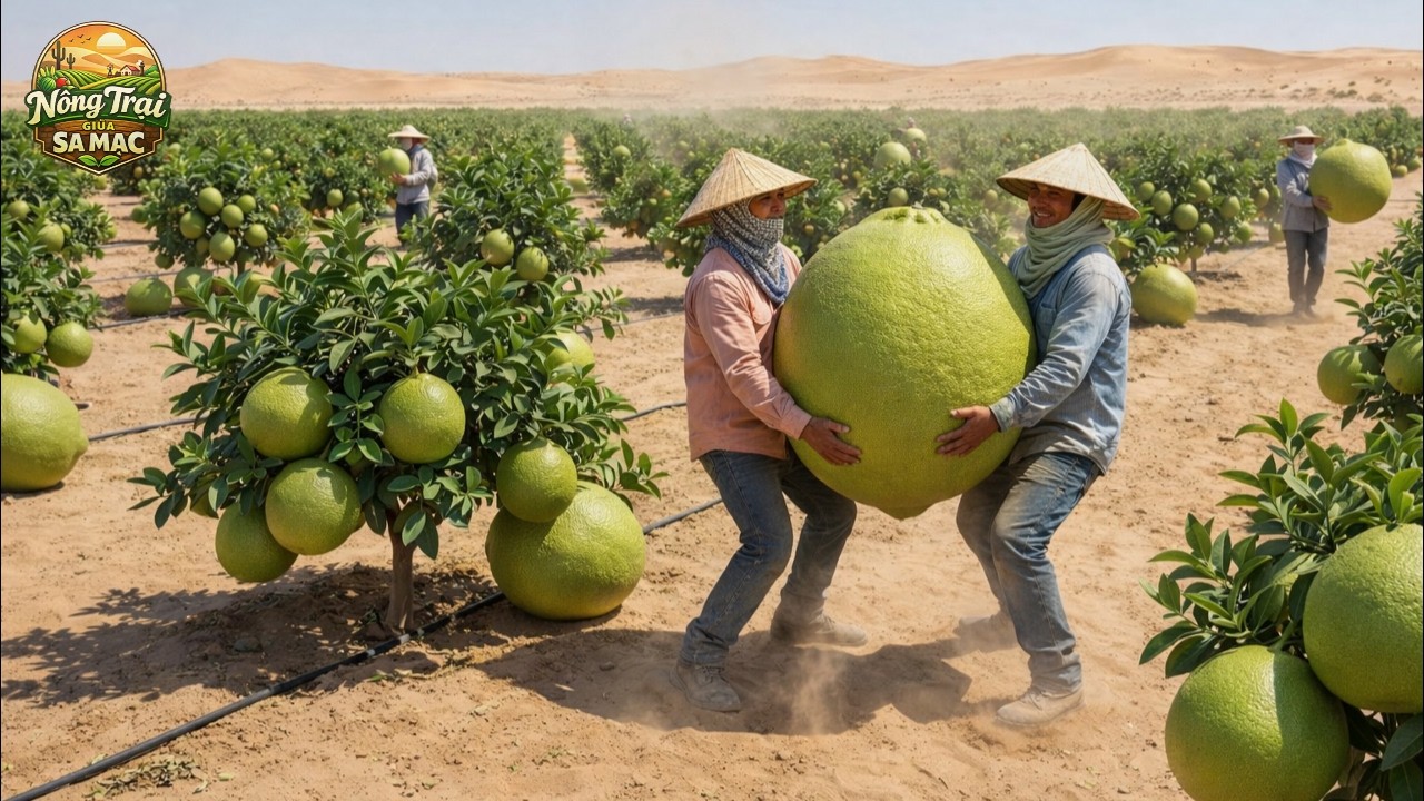 Thật Không Thể Tin Được! Họ Đã Thử Trồng Bưởi Ở Sa Mạc - Kết Quả Đã Khiến Hàng Triệu Người Kinh Ngạc