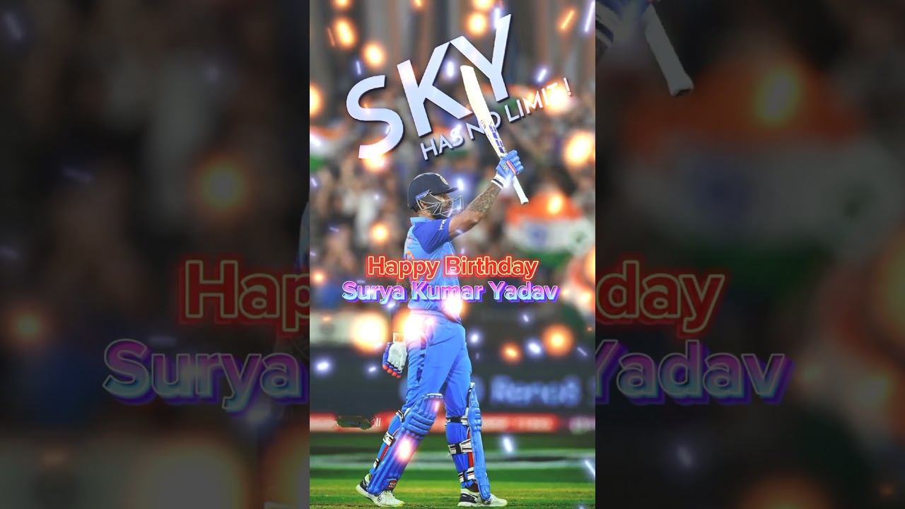 Happy birthday Surya Kumar Yadav #suryakumaryadav #sky #surya #happybirthday #shorts #ytshorts