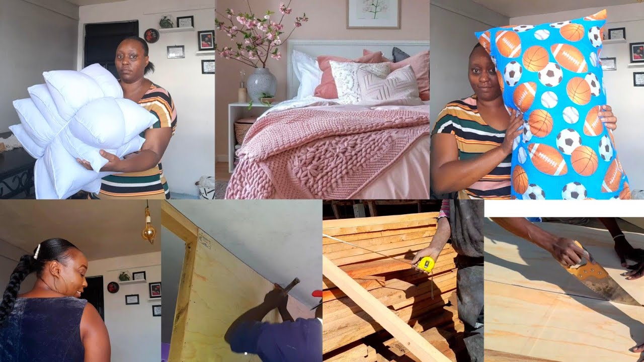 KIDS BED/RM MAKEOVER: DIY BOLD DESIGN WALL ON A BUDGET+NEW BEDDINGS that are fun and functional+more