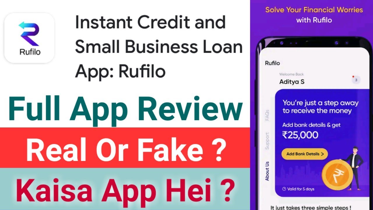 Instant Credit & Small Business Loan App : Rufilo App Review | Rufilo App Kiya Hei ? Real Or Fake ?