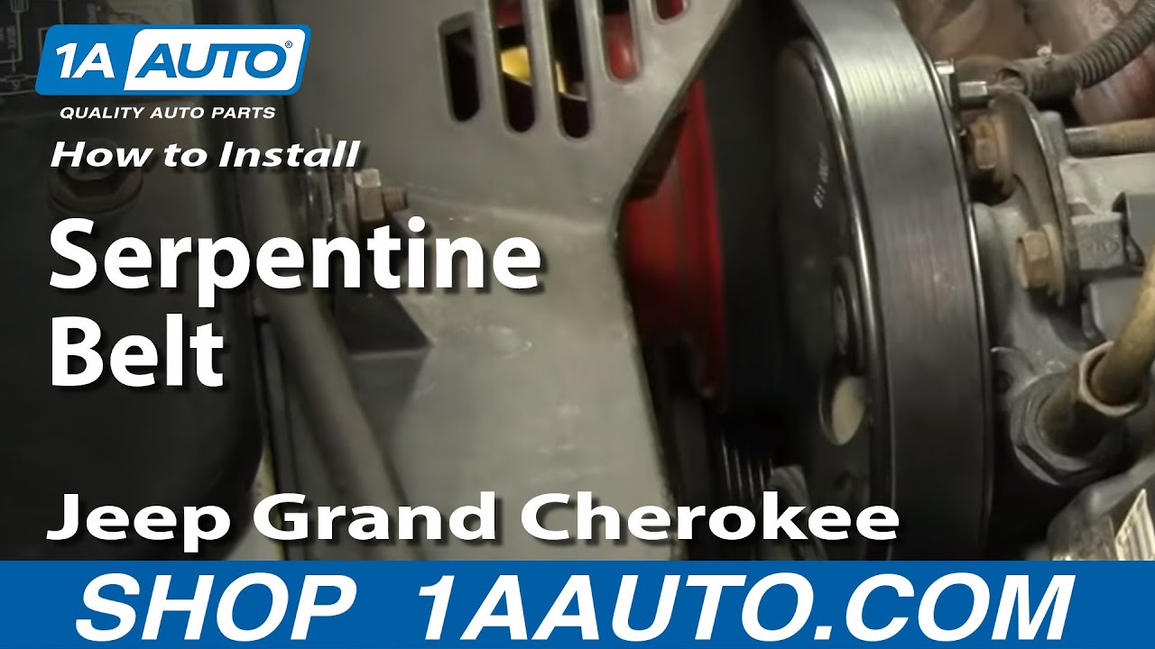 Как заменить поликлиновой ремень на Jeep Grand Cherokee 96-98 годов