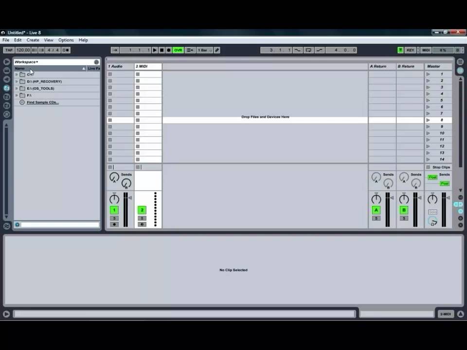 Introduction to Ableton Live 8 - Ben Rosser's Conservatorium of Audio