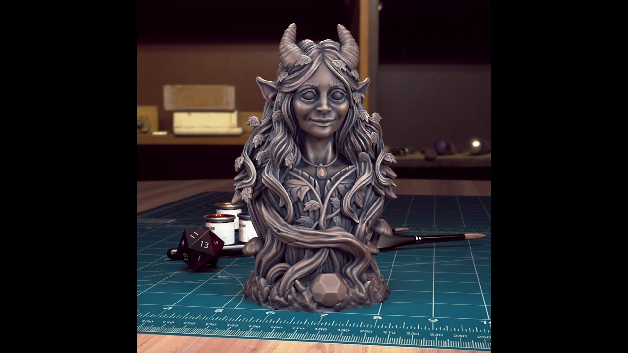 Queen of the Fae | Fantasy Bust Sculpting Timelapse (ZBrush)