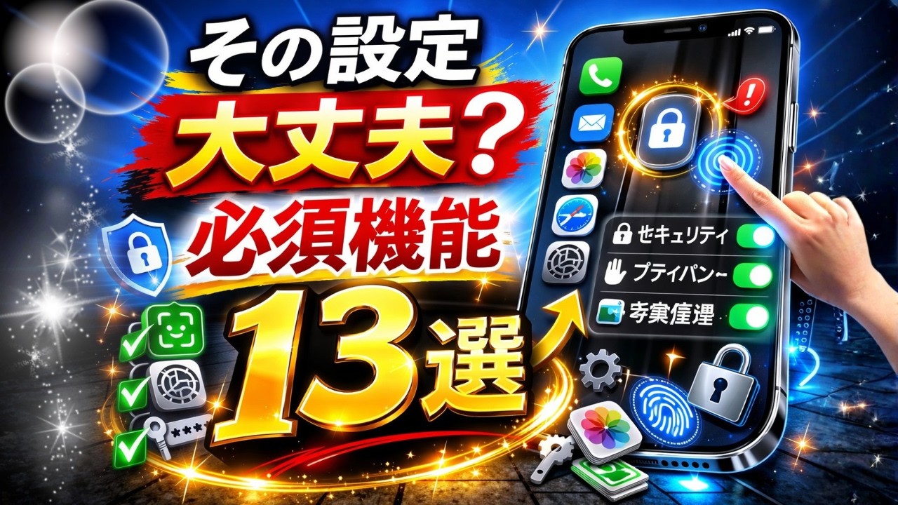 iOS18対応 見逃しがちなiPhone重要設定13選 今すぐ確認