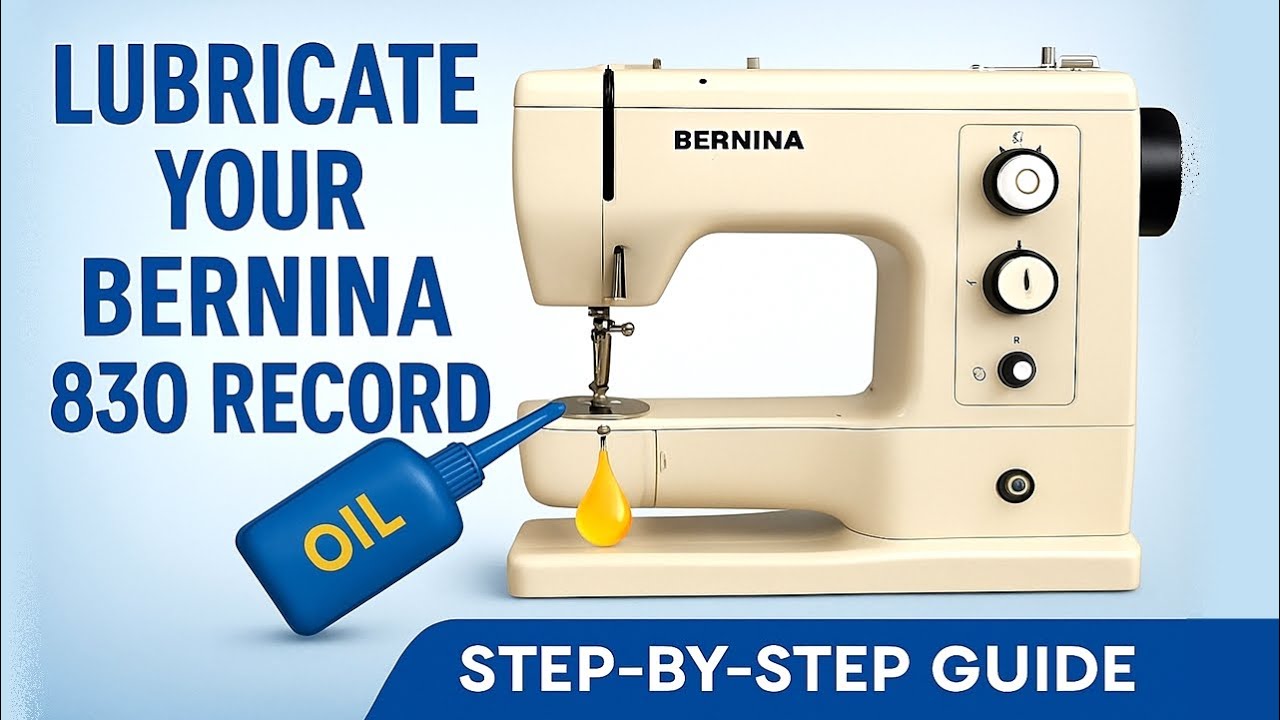 Lubricating Sewing Machine Bernina 830 Record 831 | Oiling Sew Machine