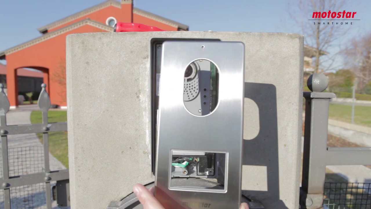 Installation visiophone filaire Motostar nouvelle génération