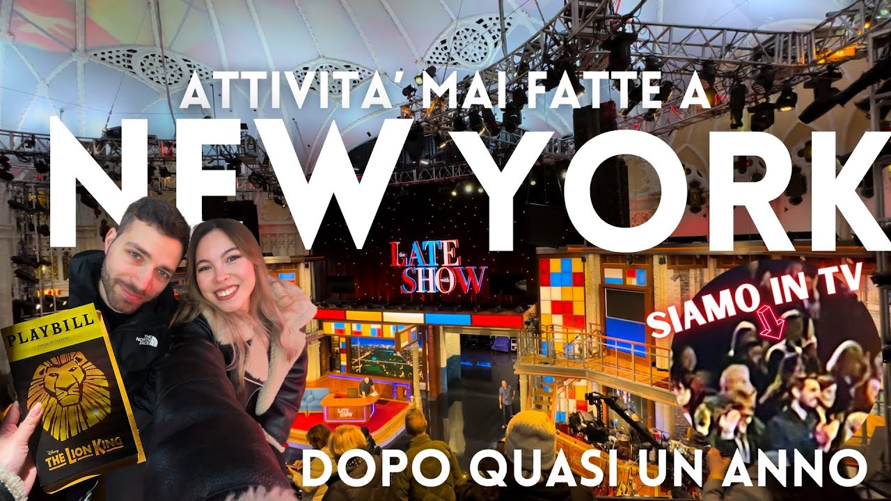 Attività che non abbiamo ancora fatto in un anno a New York🇺🇸 #1 Late Show e 1^ volta a Broadway