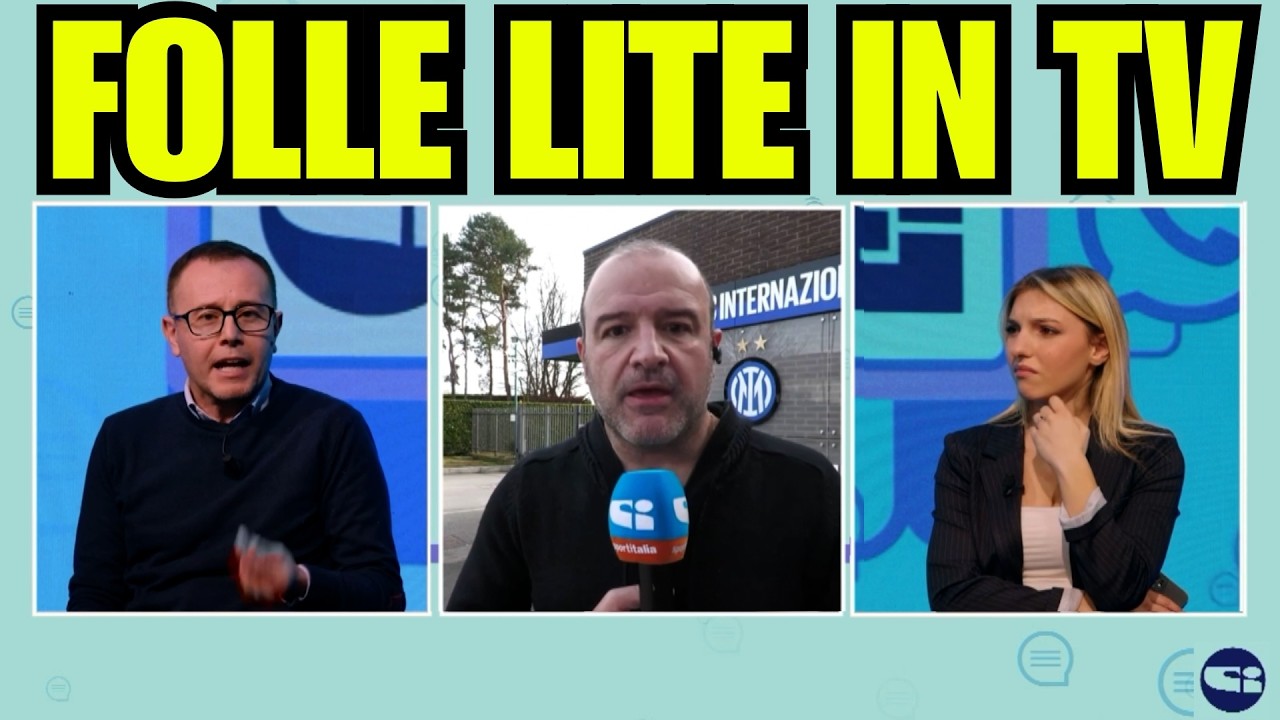 PANDEMONIO IN DIRETTA,  SCONTRO PAZZESCO TRA PAVAN E TANCREDI PALMERI PRIMA DI INTER-JUVENTUS
