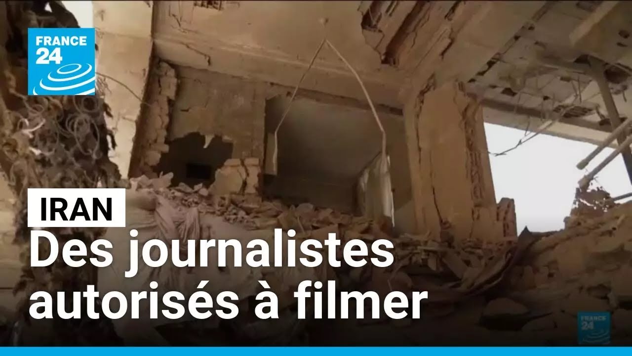 Iran : des journalistes autorisés à filmer les dégâts à Téhéran • FRANCE 24