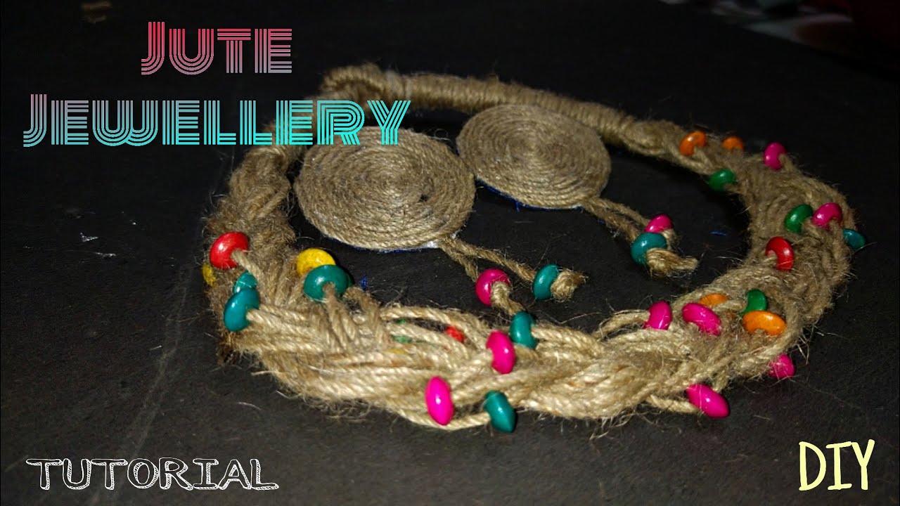 Jute Jewellery Making Tutorial | How to Make Jute Base Easily at Home | DIY Jute Jewelry Making