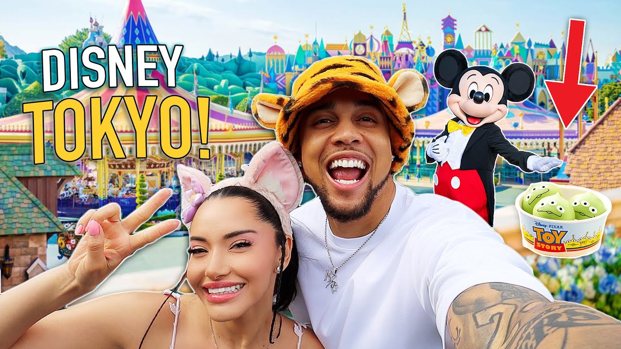 OUR DAY 2 IN TOKYO JAPAN!! 🎌 DISNEYSEA, RARE DISNEY SNACKS, RIDES AND MORE!!!