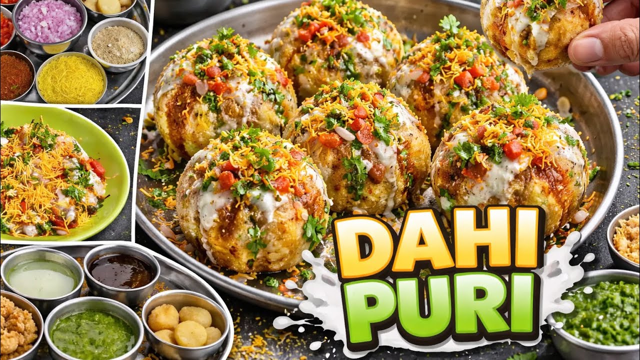 Dahi Puri #chat #chatrecipe #dahi #dahipuri #snacks #snack #tasty #recipe #food #cooking