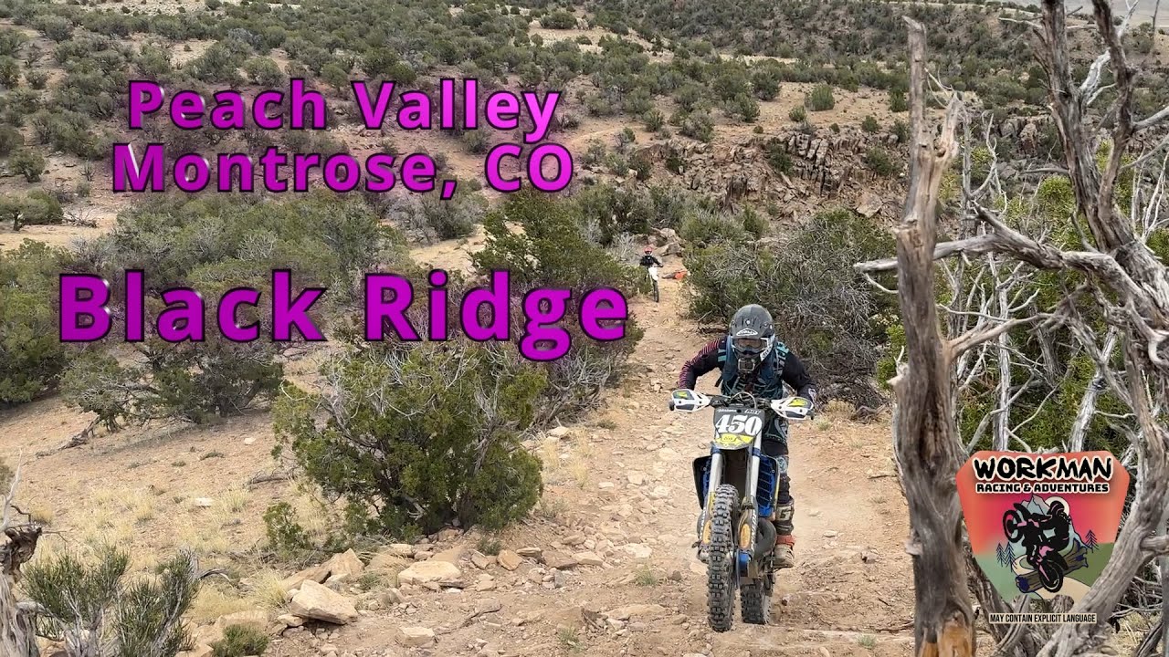 Dirt biking Black Ridge trail~Peach Valley OHV~Montrose, CO #singletrack #dirtbike #te300