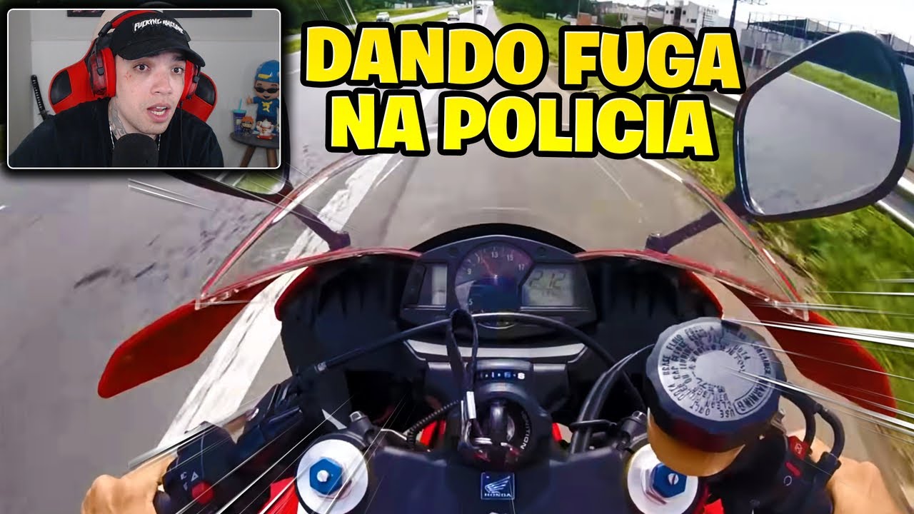 REACT FUGA DA POLICIA DE 600RR