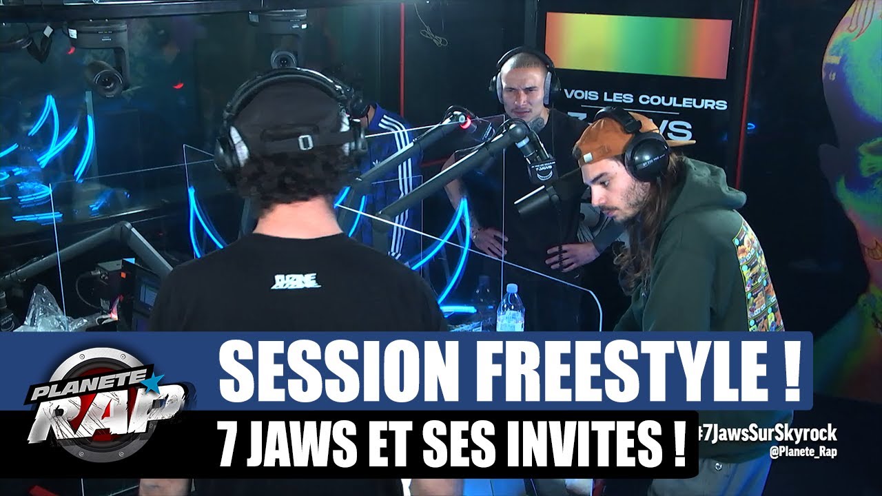 7 Jaws - Session freestyle avec Lujipeka & Souffrance ! #PlanèteRap