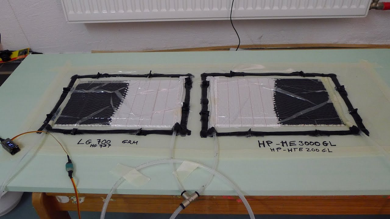 Vacuum resin infusion of Soric® XF and carbon