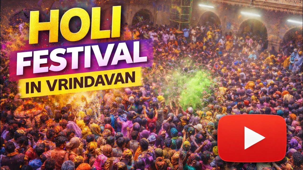 World Famous Holi Festival in Vrindavan 🌸 | Biggest Holi Celebration in India