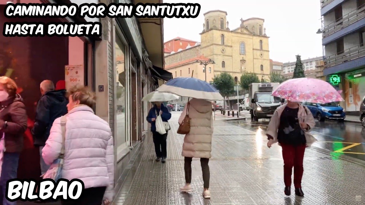 Caminando por el Barrio de Santutxu hasta Bolueta. Bilbao Walk. 15 Noviembre 2022.