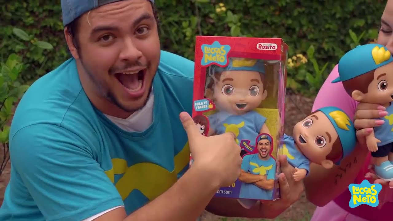 Boneco Luccas Neto que Fala - 14 Frases - Rosita | MundoEncantado.com
