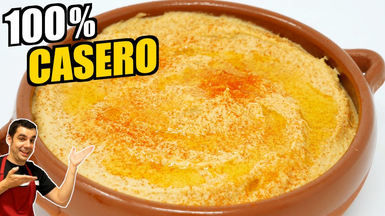Cómo hacer HUMMUS CASERO con SALSA TAHINI CASERA en 10 minutos 🥙👌