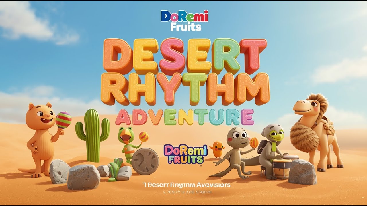 🌵🥁 DoReMi Fruits &ndash; Desert Rhythm Adventure | Learn Music with 3D Animated Animals | Kids  Songs