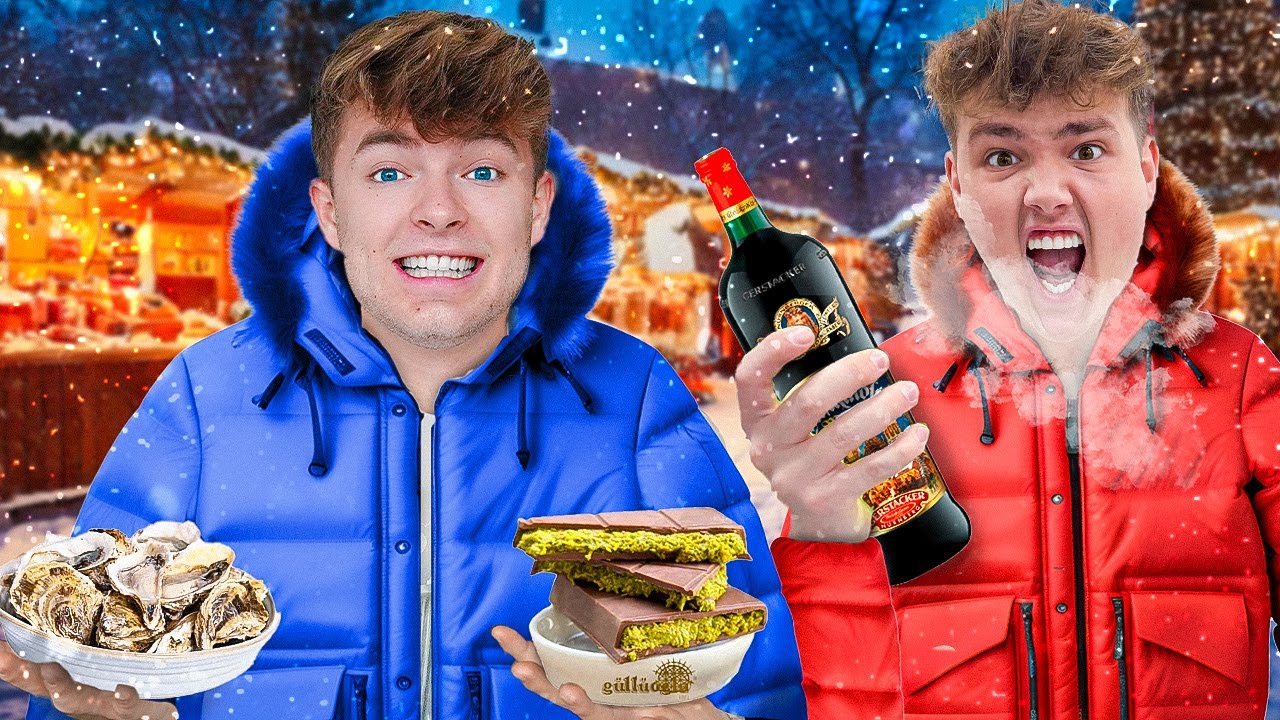 Wir essen ALLES auf dem WEIHNACHTSMARKT🎄🤯