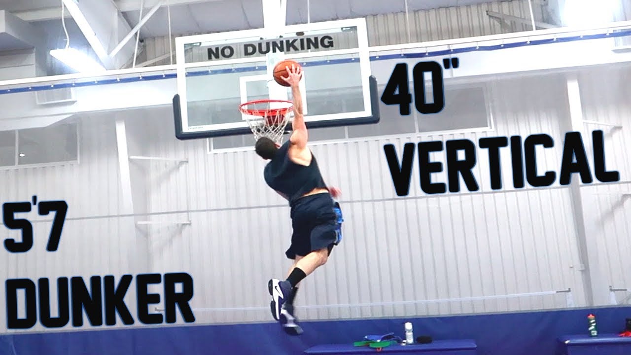 5’7 Dunker WITH A 40+ INCH VERTICAL (DUNKS AND MEASUREMENTS In This Video)