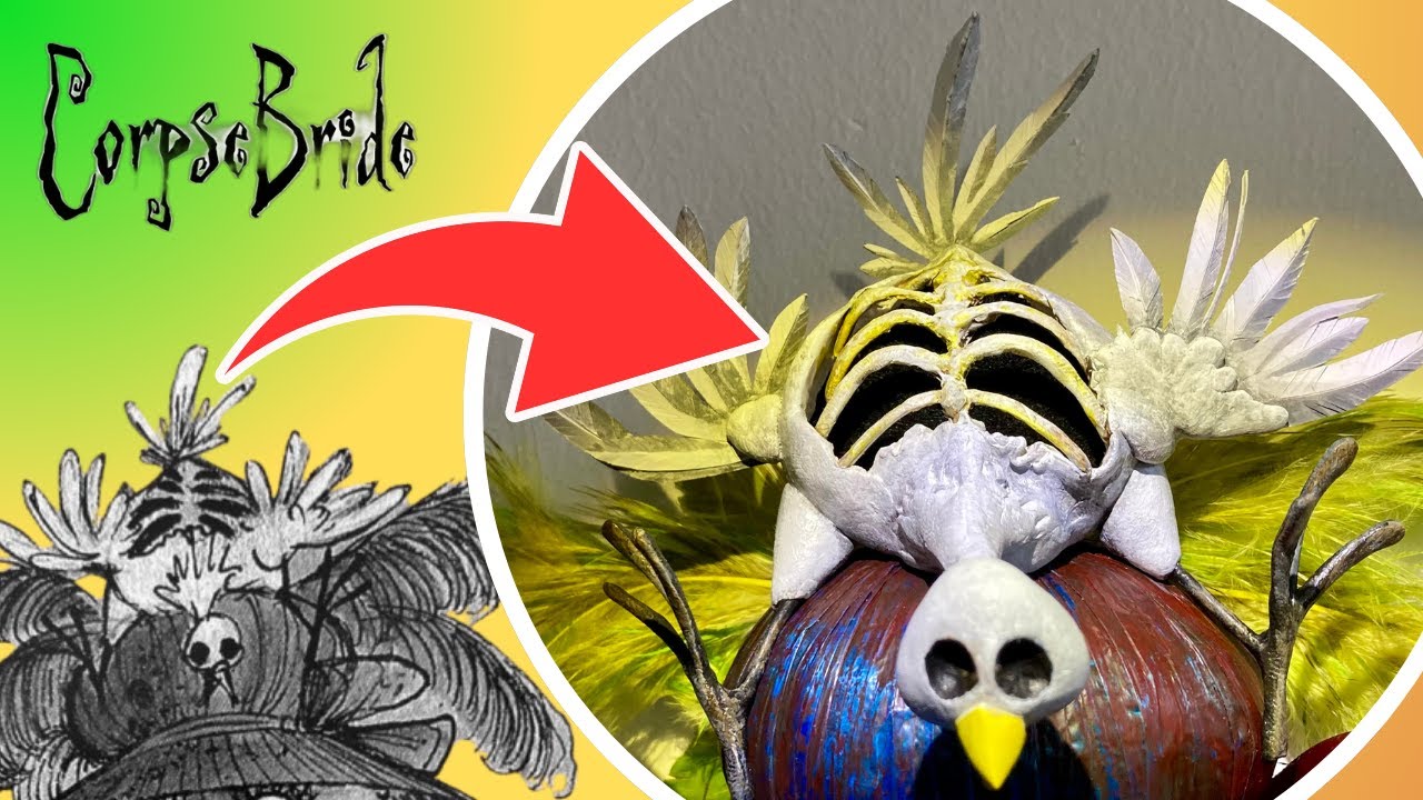 Making the Unfortunate Chicken that Squats on the Chicken-Hatted Lady in Tim Burtons 'Corpse Bride'