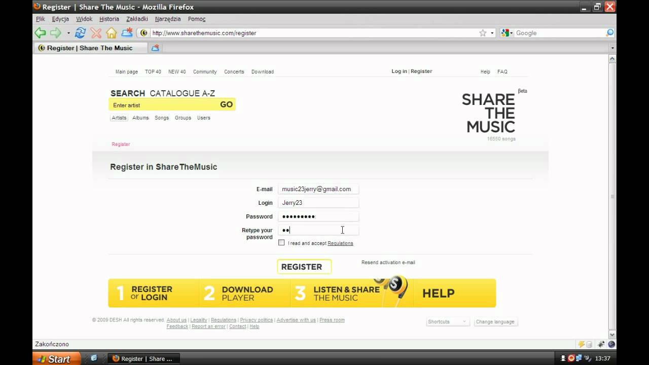 ShareTheMusic.com - Video Guide Part 2 - How To Start