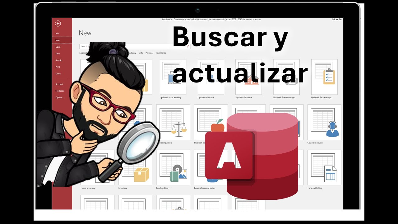Buscar y actualizar - Access