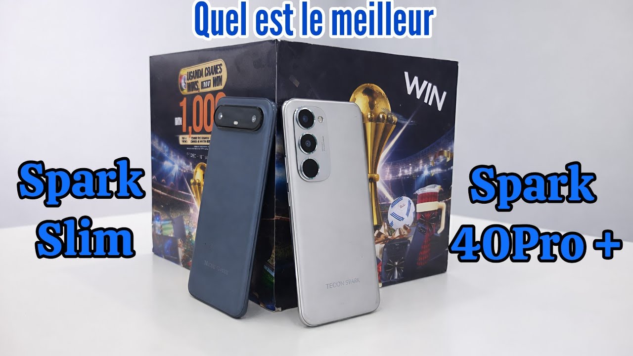 Tecno Spark 40 Pro+ vs Spark Slim – Comparatif complet | Lequel choisir en 2026 ?