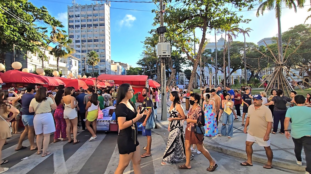 Feirinha do Recife antigo Onde comer no marco zero 28 de dezembro 2025