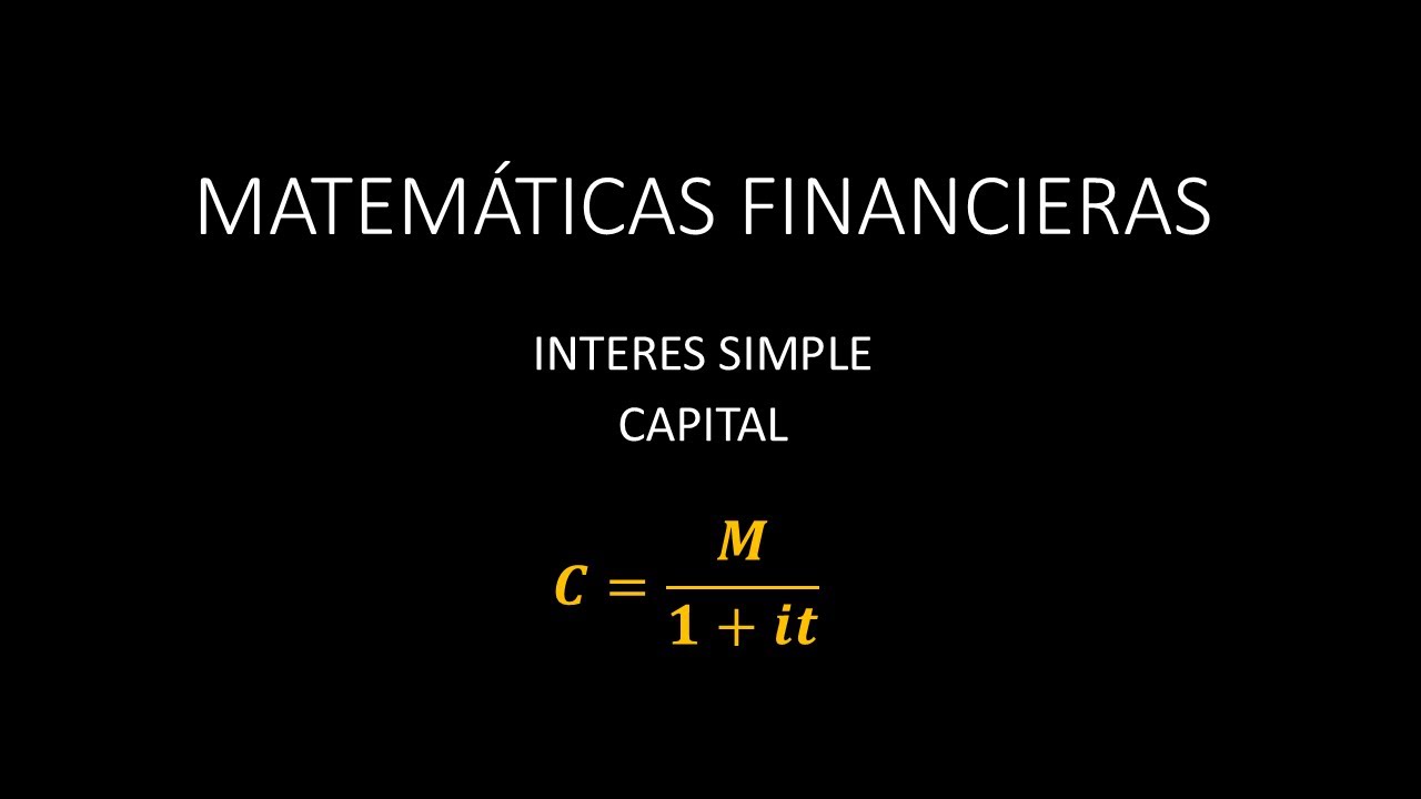 11 INTERES SIMPLE VALOR PRESENTE