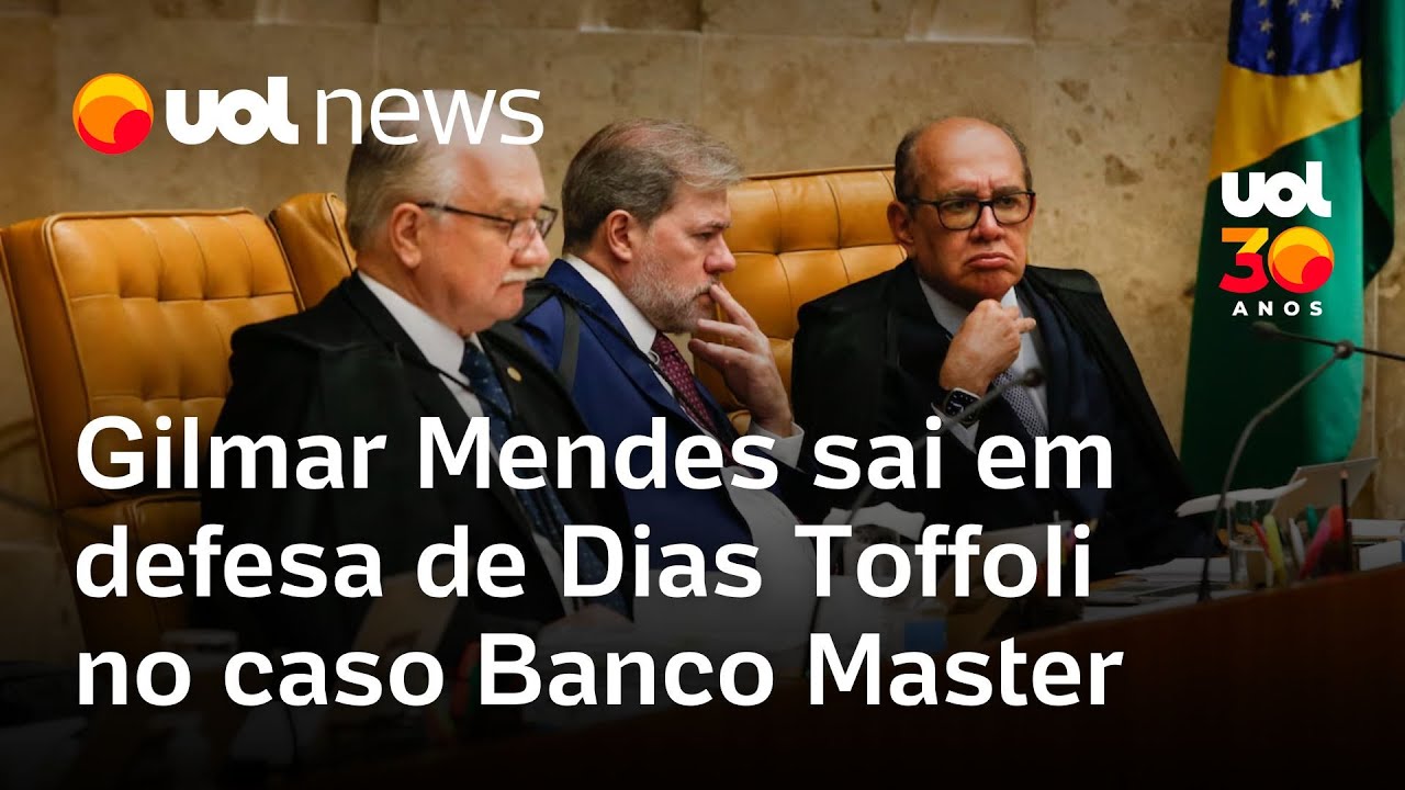 Gilmar Mendes defende atuação e permanência de Toffoli no caso Master