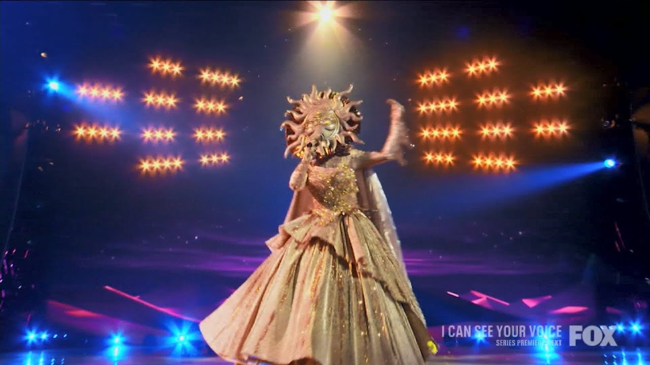 Masked Singer Premiere   Sun sings Cuz I Love You by Lizzo