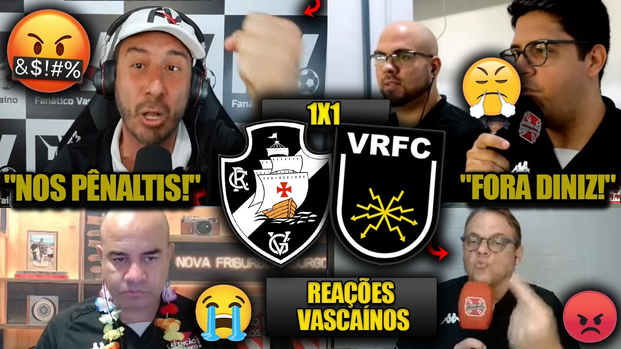 REAÇÕES dos VASCAÍNOS - VASCO 1x1 VOLTA REDONDA - CARIOCÃO - REACT FICARAM BRAVOS mesmo passando