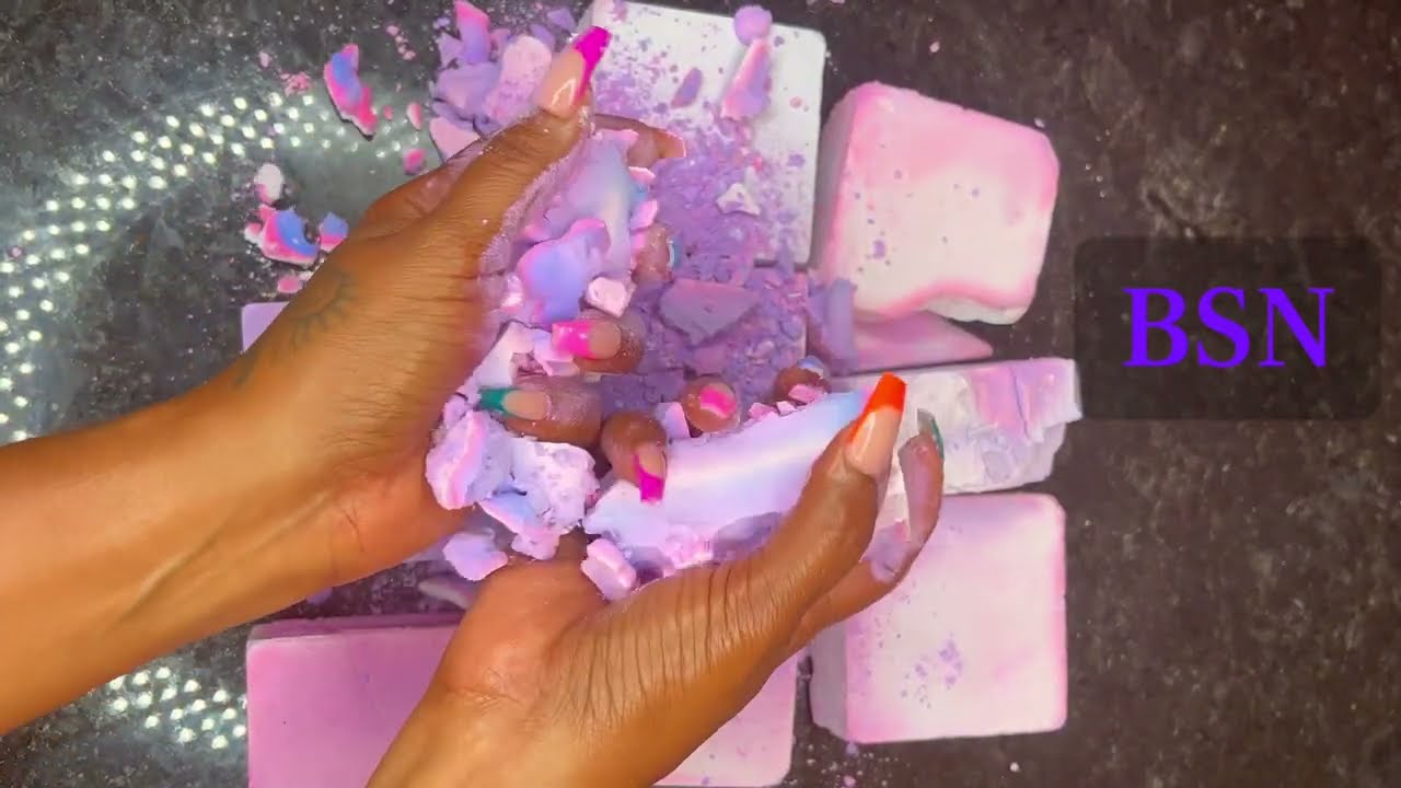 Purple chalk brand comparison | Collab with @unplainjaneasmr