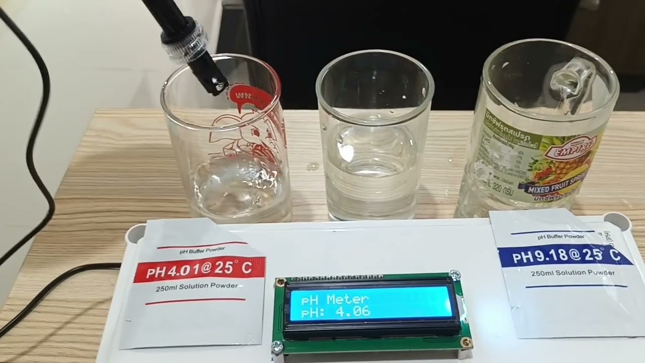 โปรเจค ESP32 วัดค่า pH ในน้ำ ด้วย E-201-C PH Sensor